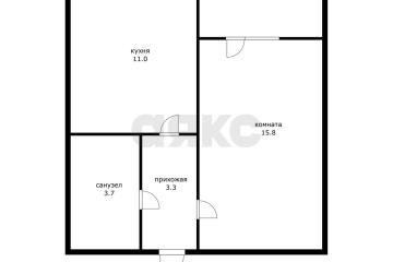 Фото №4: 1-комнатная квартира 33 м² - Новая Адыгея, мкр. жилой комплекс Мега, ул. Бжегокайская, 90/5к1