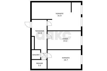 Фото №1: 2-комнатная квартира 74 м² - Краснодар, мкр. Завод Измерительных Приборов, ул. Зиповская, 34к1